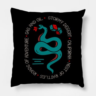 Rattle snake desert california Pillow