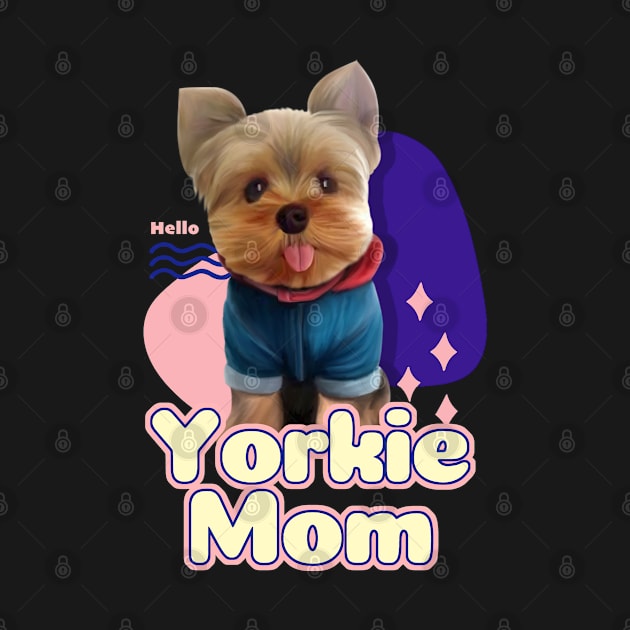 Yorkie mom by Puppy & cute