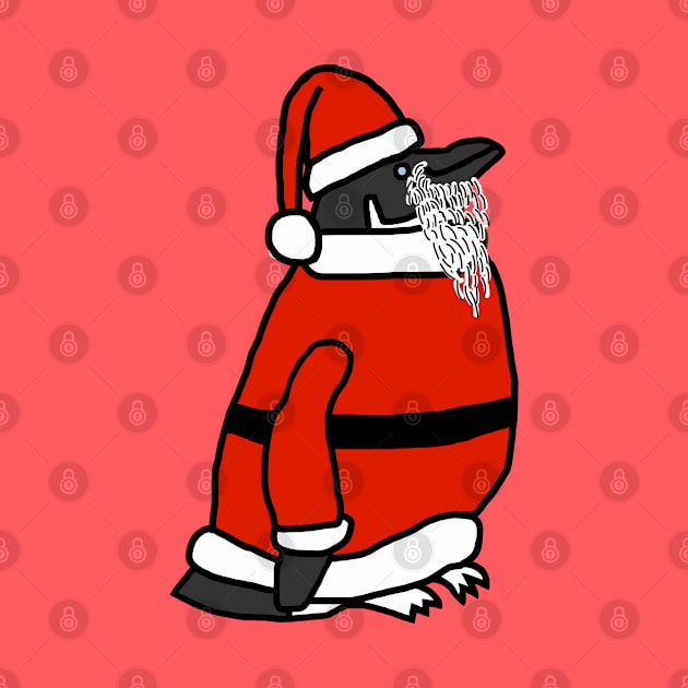 Cute Christmas Santa Penguin by ellenhenryart