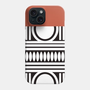 Modern Afrocentric Abstract Terracotta Ethnic Phone Case