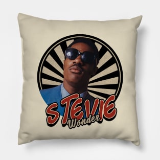 Vintage 80s Stevie Wonder Pillow