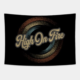 High On Fire Circular Fade Tapestry