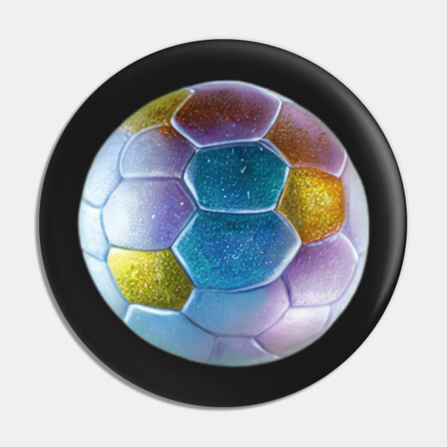 Glitter Football Pin by Shadowbyte91