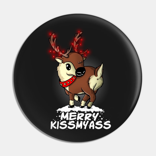 Merry Kissmyass Pin by NemiMakeit