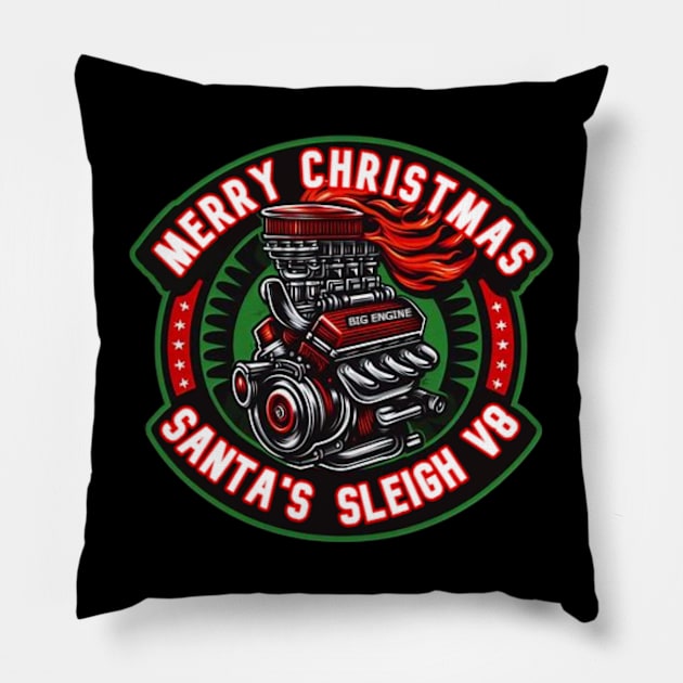 Christmas Mechanic Pillow by Venomshock