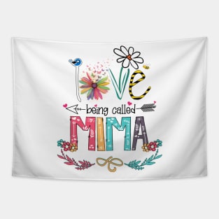 Love Being Called Mima Happy Mother's Day Tapestry