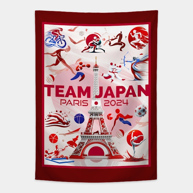 Team Japan - 2024 Tapestry by Dec69 Studio