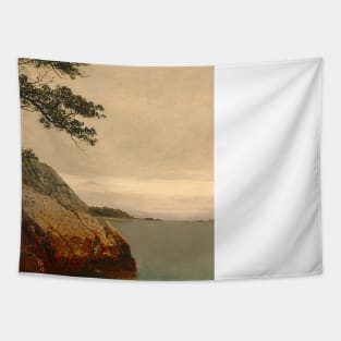 BY the sea pine tree Vintage Art Tapestry