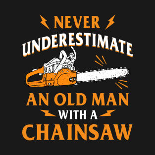 Never Underestimate An Old Man Lumberjack T-Shirt