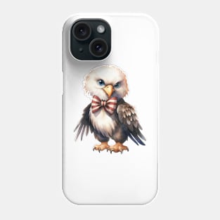 Bald Eagle Wearing Bow Phone Case