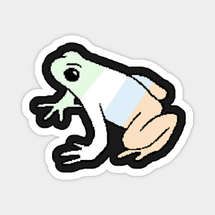 Pixel Unlabeled Frog Magnet