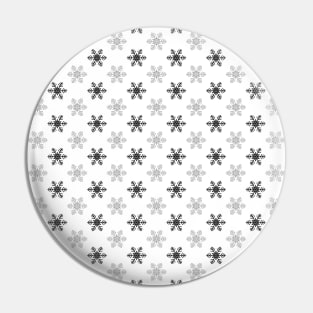 Snowflake Pattern | Black and White | Pin