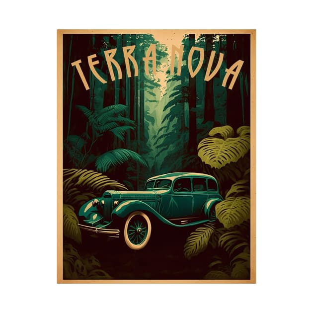 Terra Nova Park Canada Vintage Travel Art Poster by OldTravelArt