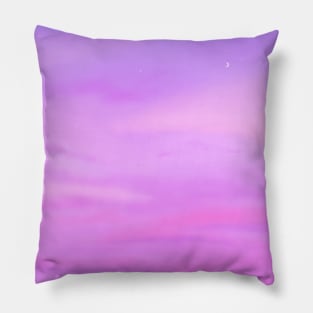 Purple Sky Aesthetic Dusk Pillow