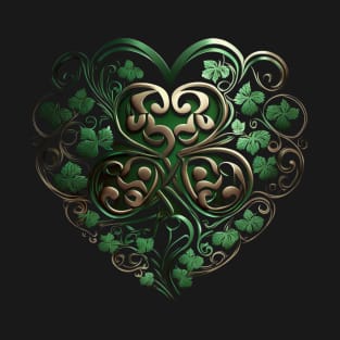 Shamrock into heart T-Shirt