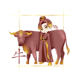 Design inspired by the Chinese Zodiac of the Ox T-Shirt