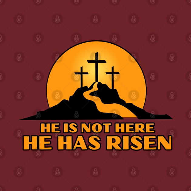 Easter morning spiritual sunrise cross He has Risen by Shean Fritts 