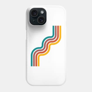 Retro Colorful Curvy Line 2 Phone Case