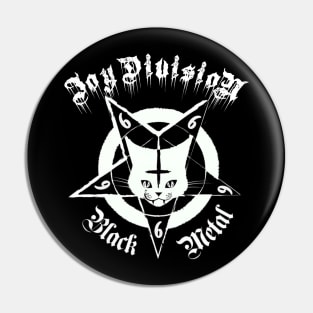 Cat metal joy Division Pin