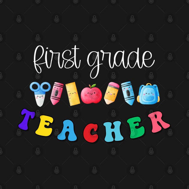 First Grade Teacher Shirt by TeeShop Designs