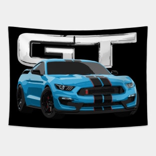 MUSTANG GT GT350R VELOCITY BLUE Tapestry