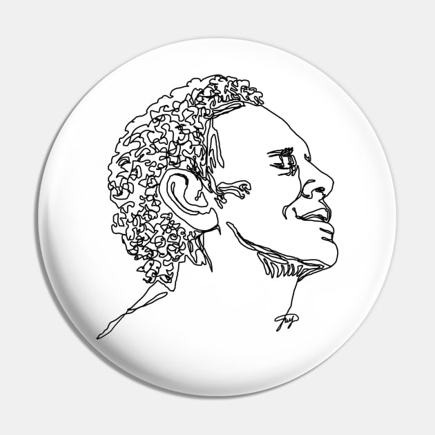 Martin Gore, line art Pin by ArtInPi