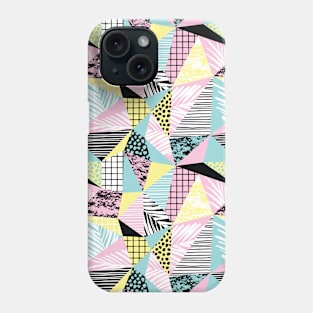 Abstract Geometric Retro Tropical Pattern Phone Case