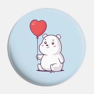 Baby Polar Bear Pin