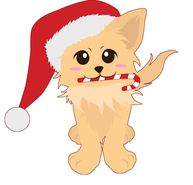 Christmas Puppy Kids T-Shirt by SakuraDragon