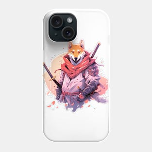 samurai fox Phone Case