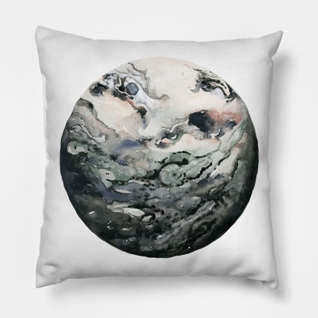 Dark Geode Pillow by ShealeenLouise