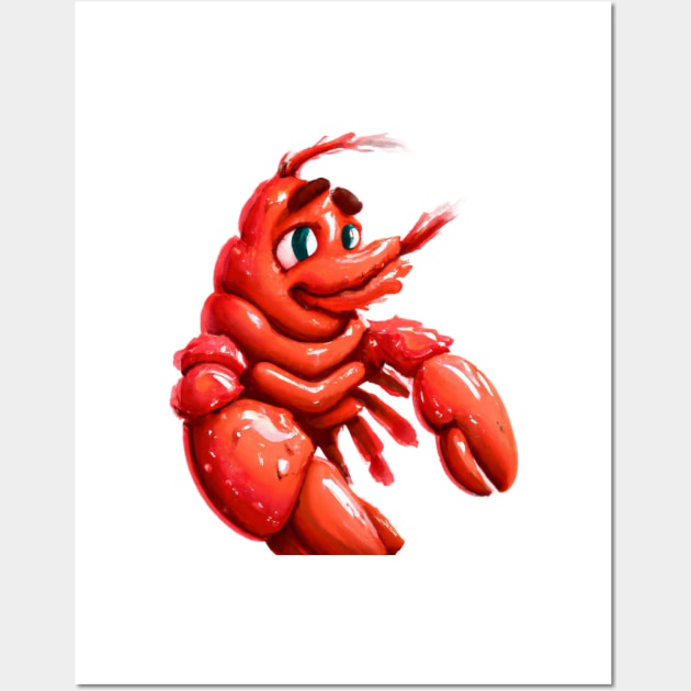 Premium Vector | Cute lobster drawing vector cartoon illustration