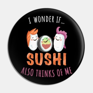 Funny Japanese Food Nigiri Maki Sushi-Fan Gift Pin