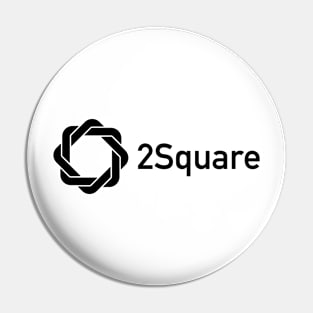 2Square Logo Black Pin