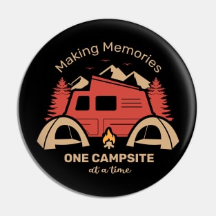 making memories at one campsite, vacation, honeymoon, loveaffair with mountains, camping, outdoor sports Pin