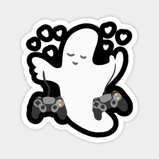 Gamer Halloween Ghost Magnet