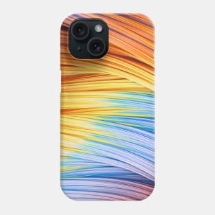 Dawn Colored Pastel Strands. Abstract Design Phone Case