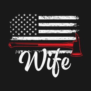 Firefighter Wife Thin Red Line T-Shirt