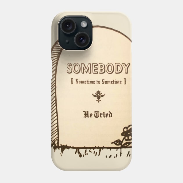 Gravestone of Kilgore Trout Phone Case by Dundua