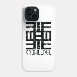 African Adinkra Sankofa Symbol "Knowledge" Black. Phone Case