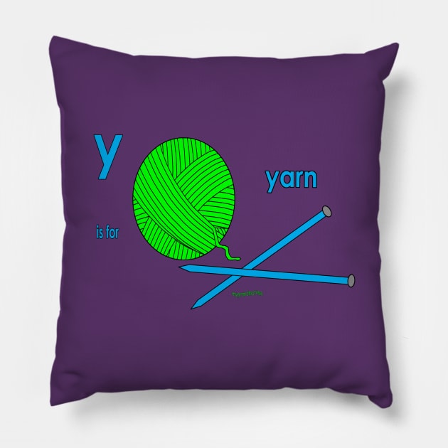 y is for yarn Pillow by mygrandmatime