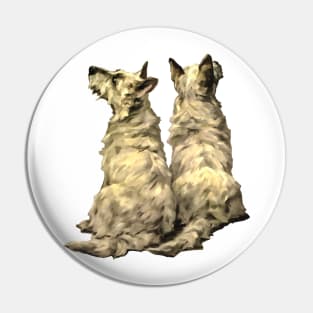 West Highland White Terrier two puppies WESTIE Pin