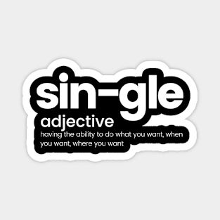 Single Valentine Shirt Magnet