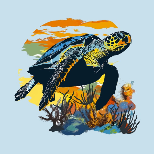 Sea turtles by Wintrly