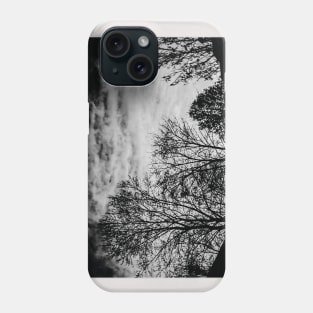 Black and white picture of a sunrise Phone Case