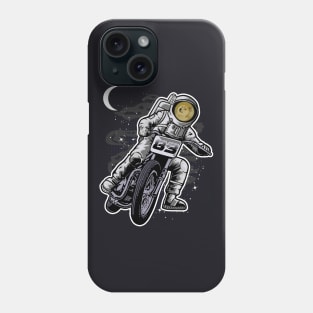 Astronaut Motorbike Dogecoin DOGE Coin To The Moon Crypto Token Cryptocurrency Wallet Birthday Gift For Men Women Kids Phone Case