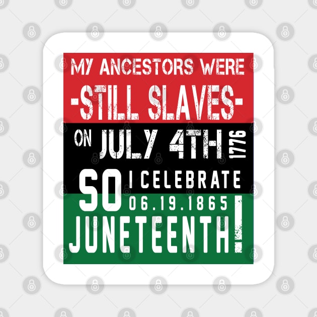 Juneteenth 1865 Magnet by hallyupunch