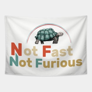 not fast not furious funny desing Tapestry