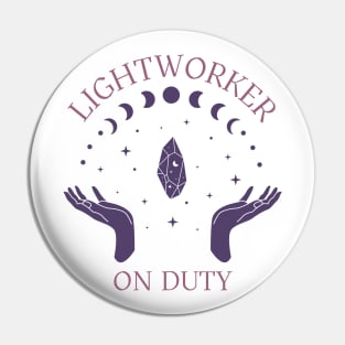 Lightworker on Duty Pin