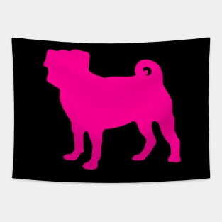 Pink Pug Tapestry